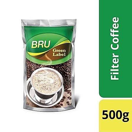 Buy BRU Green Label Filter Coffee Powder 500g Fresh Online at ZipLance