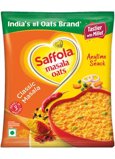 Buy Saffola Masala Oats - Classic Masala 38g Fresh Online at ZipLance
