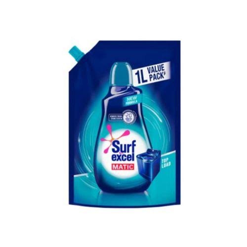Buy Surf Excel Matic Top Load Detergent Liquid 1 litre Pouch  Fresh Online at ZipLance
