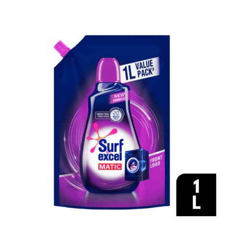 Buy Surf Excel Matic Front Load Detergent Liquid 1 litre Pouch  Fresh Online at ZipLance