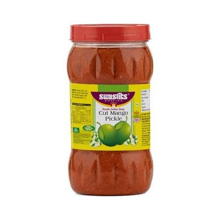 Buy Swastik Cut Mango Pickle 500g ( South Indian Style) Fresh Online at ZipLance