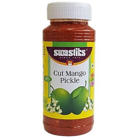 Buy Swastik Cut Mango Pickle 300g Fresh Online at ZipLance