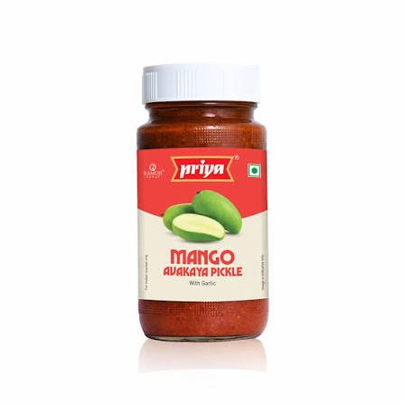 Buy Priya Mango Avakaya Pickle with Garlic 300g Fresh Online at ZipLance