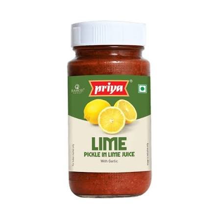Buy Priya Lime Pickle In Lime Juice with Garlic 300g Fresh Online at ZipLance