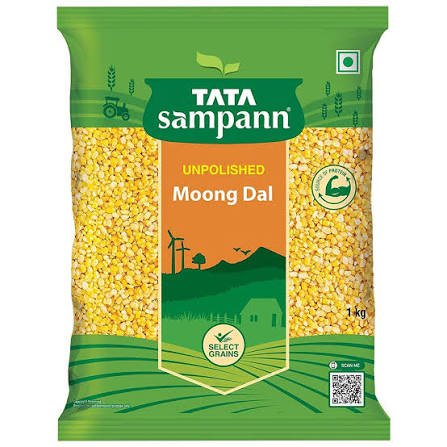 Buy Tata Sampann Unpolished Moong Dal 500g Fresh Online at ZipLance