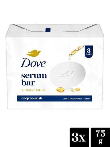 Buy Dove Serum Bar With Nutrient Serum 125g x 3 Fresh Online at ZipLance